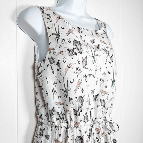 Paul and Joe Sister Dress Fun Animal Print Birds Horses 6 US Small 38 FR - Picture 4 of 8